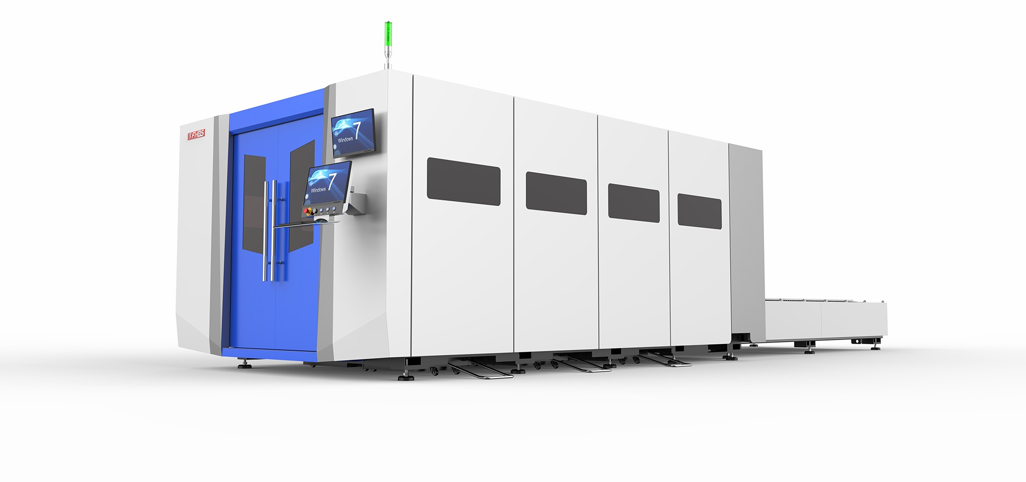 Double Platforms Sheet Metal Laser Cutting Machine